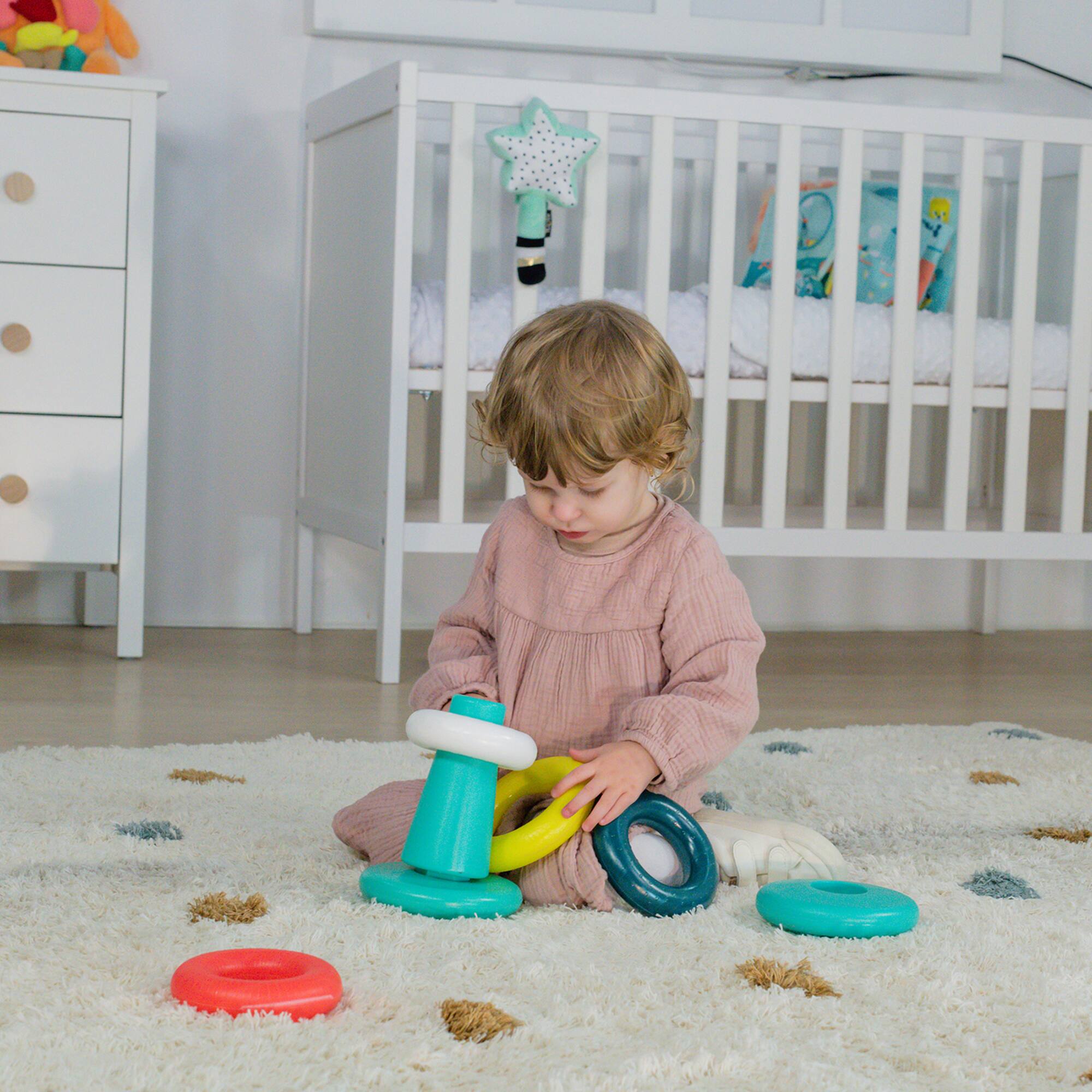 Miniland Feel to Learn Stack & Roll Rings Toy